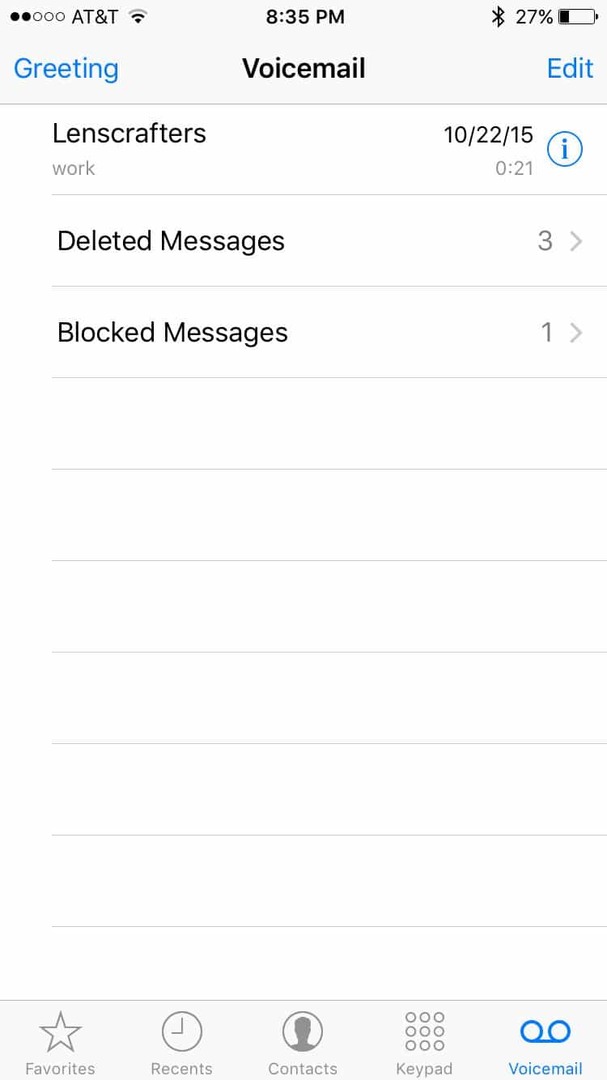 iphone блокирани гласови съобщения