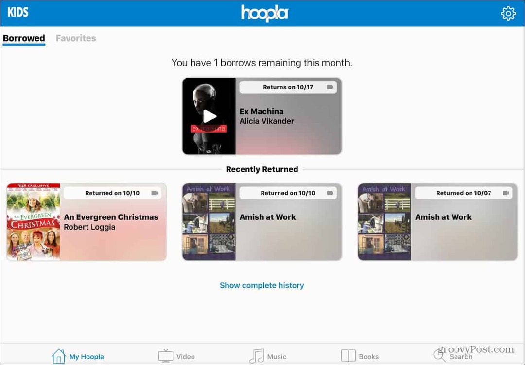 Поток безплатни филми и предавания от вашата библиотека с Hoopla