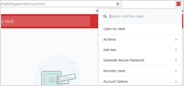 lastpass удължаване