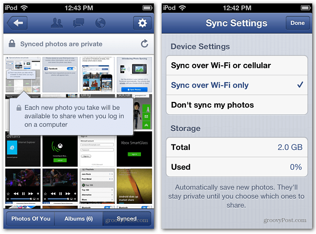 Как да използвате Facebook Photo Sync на Android и iOS