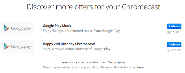 Собствениците на Google Chromecast получат безплатен наем на филм за втория му рожден ден