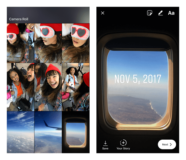 Instagram вече позволява да се качват изображения и видеоклипове, направени преди повече от 24 часа, в Stories.