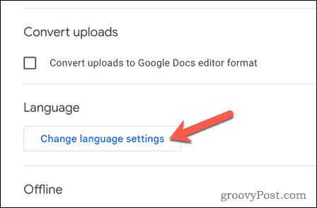 Променете езиковите настройки в Google Drive