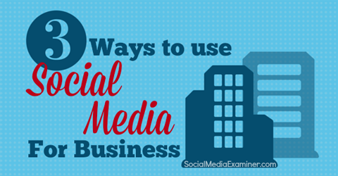 използвайте социални медии за бизнес