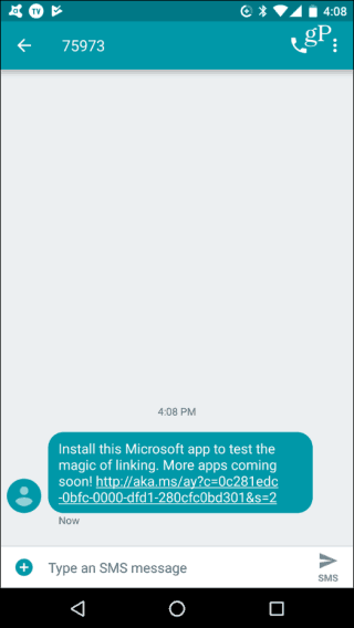 sms съобщение android