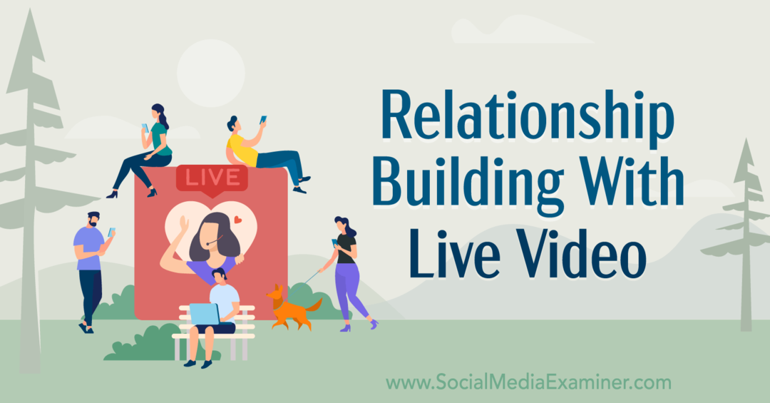 Изграждане на взаимоотношения с видео на живо, включващо прозрения от Мелани Даян Хоу в подкаста за маркетинг в социалните медии.