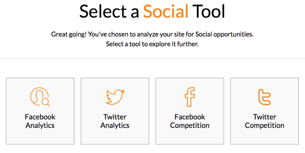 Изберете инструмент за социални медии в Модово.