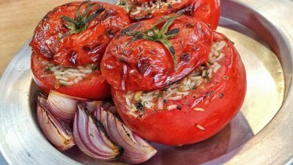 Как да направите пълнени домати във фурната?