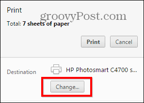 Chrome печат PDF