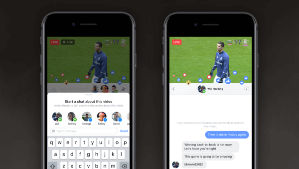Facebook представи чат на живо с приятели и Live With, две нови функции, които улесняват споделянето на опит и свързването в реално време с приятелите ви на живо. 