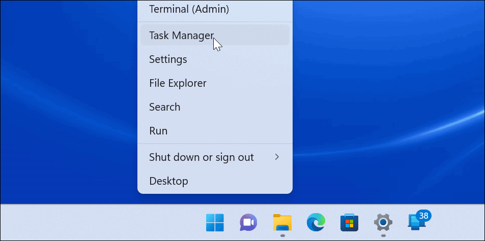 отворете диспечера на задачите, проверете информацията за RAM на Windows 11