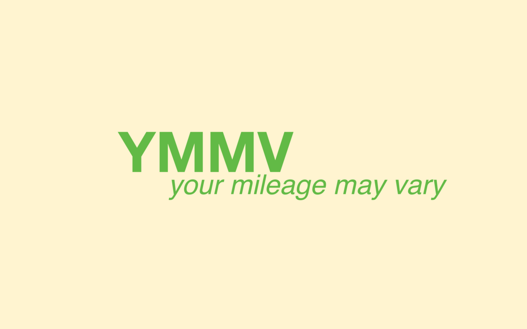 Какво означава "YMMV" и как да го използвам?