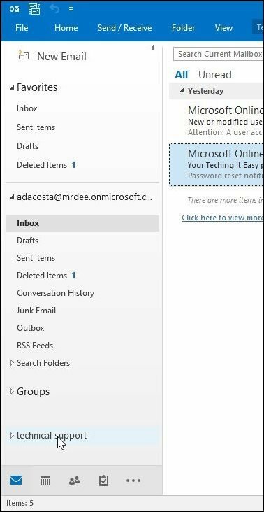 Outlook пощенска кутия