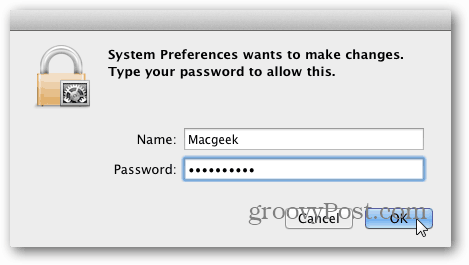 mac системна парола
