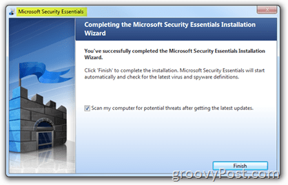 Microsoft Security Essentials Install