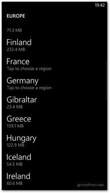 Windows Phone 8 карти на разположение държави