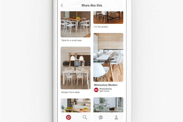Pinterest започва да прилага своята технология за визуално търсене и инструменти за откриване към своята база от рекламно съдържание.