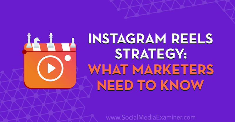 Стратегия на Instagram Reels: Какво трябва да знаят маркетинговите специалисти, включваща прозрения от Elise Darma в подкаста за социални медии.