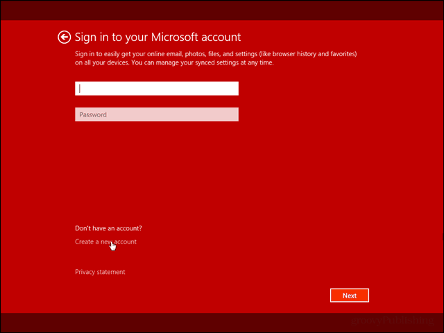 Инсталирайте Windows 8.1 само с локален акаунт