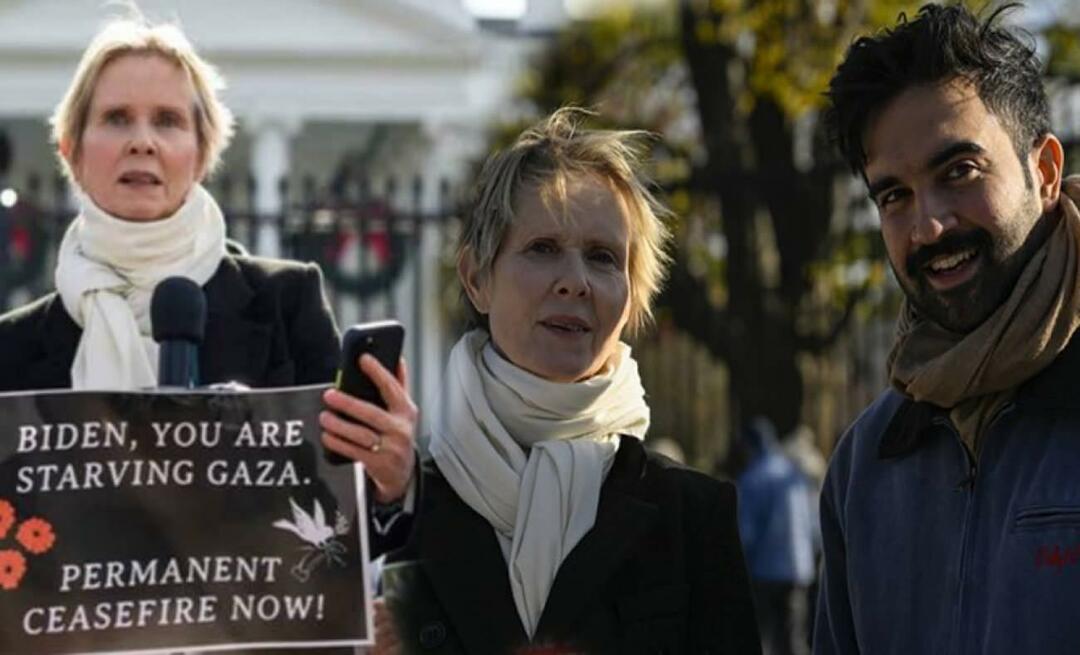Американската актриса Синтия Никсън се застъпи за палестинците пред Белия дом!