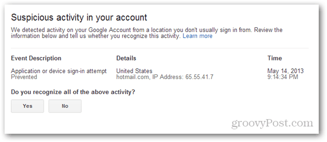 gmail подозрителна активност във вашия акаунт