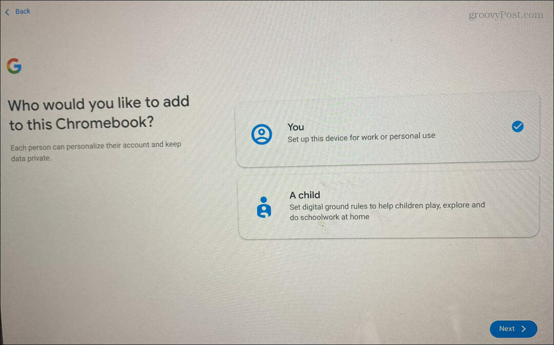 Как да добавите потребител на Chromebook