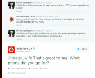 Vodaphone Великобритания в Twitter