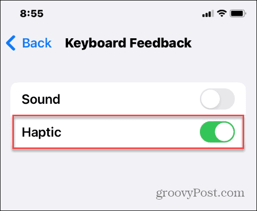 Активирайте Haptic Feedback на клавиатурата на iPhone