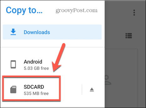 android SD карта за съхранение