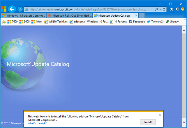 архивиране на Windows Update 1