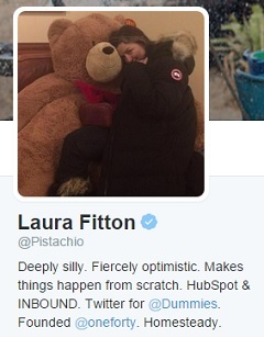 Профилът на Лора Фитън в Twitter.