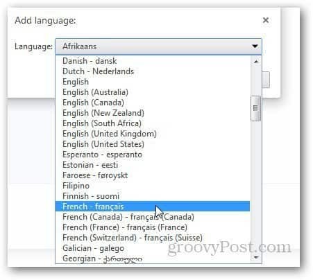 Промяна на езика на Chrome 5