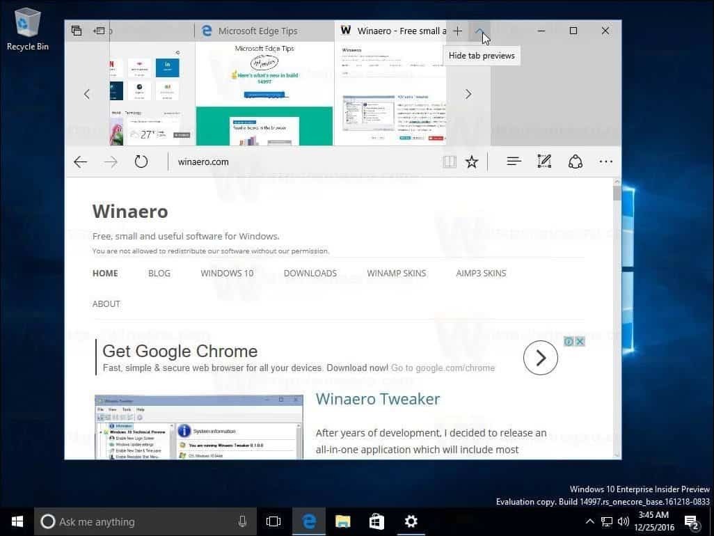 Windows 10 Creators Update Build 14997 разкрива поддръжка на Blue Light и още