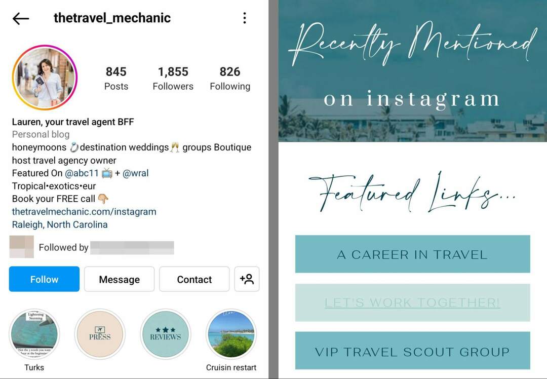 instagram-bio-thetravel_mechanic-пътнически агент-пример