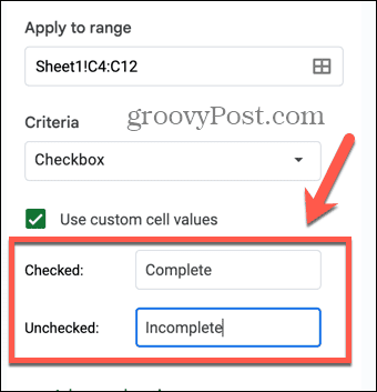 персонализирани стойности на клетки в google sheets