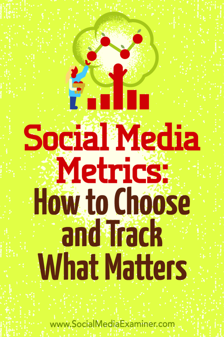 Показатели на социалните медии: Как да изберем и проследим какво има значение от Елинор Пиърс в Social Media Examiner.
