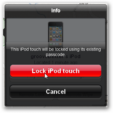 заключете ipod touch или iphone, за да предотвратите достъп
