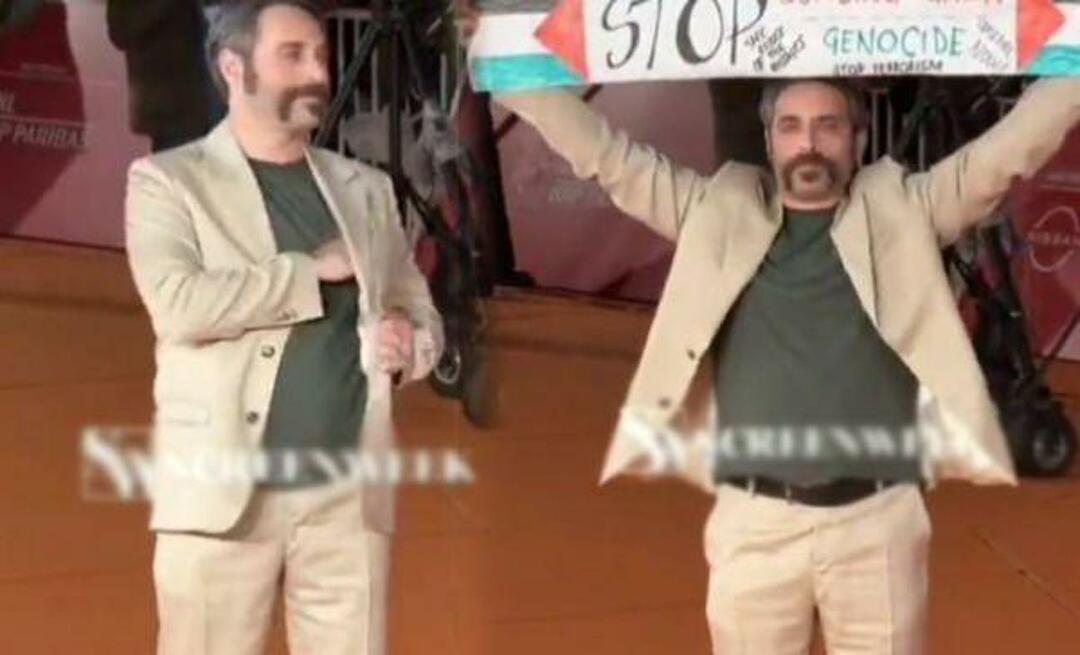 Аплодисментен ход от италианския актьор! Той отвори банер в подкрепа на палестинците на филмовия фестивал