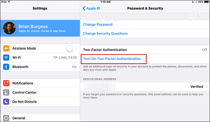 Как да активирате двуфакторна автентификация за вашия Apple ID