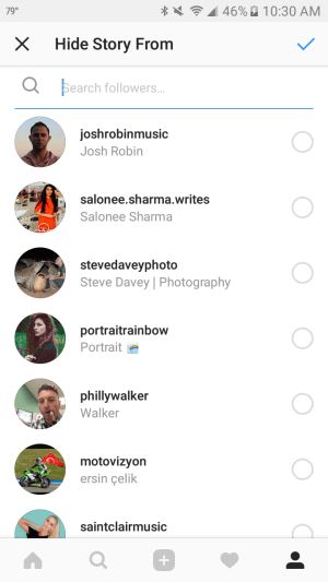 Можете да блокирате определени последователи на Instagram да не виждат вашите истории.