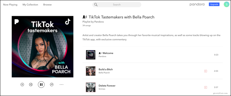 TikTok Tastemakers с Bella Poarch на Pandora