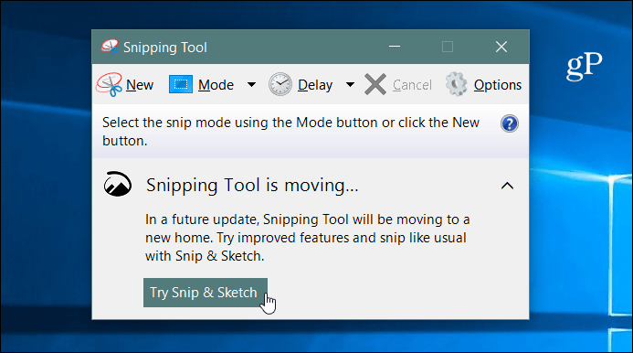 Windows 10 Snip и Sketch Tool