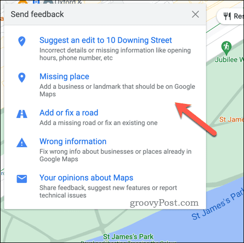 Предоставете обратна връзка за Google Карти