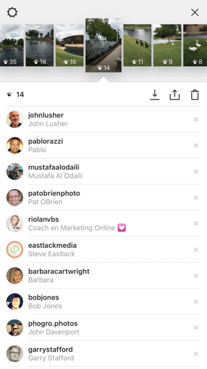 зрители на история на instagram