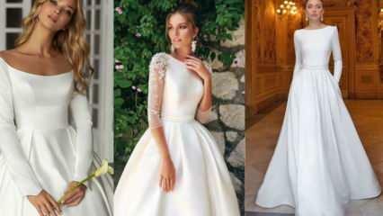 Кои са най-трендовите прости модели сватбени рокли от 2021 г.? Най-красивите прости сватбени рокли