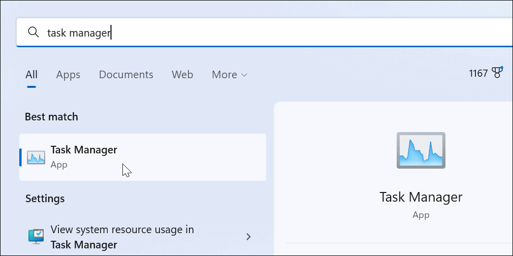 Променете началната страница на диспечера на задачите в Windows 11