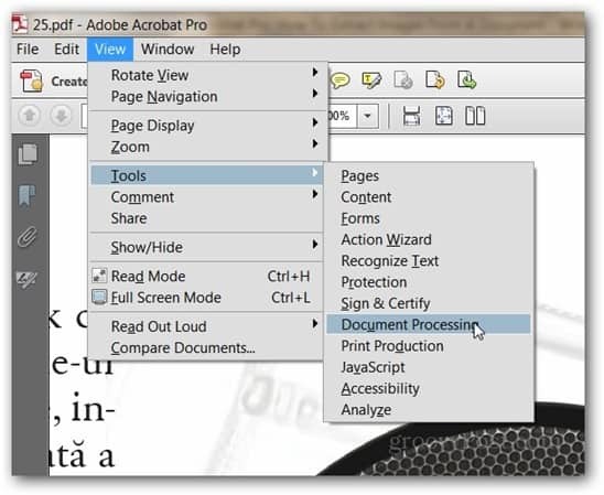 Adobe Adobe Acrobat Pro за експортиране на изображения инструменти за преглед на документи