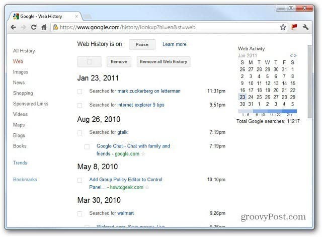 Поверителност на Google: Премахнете своята уеб история на Google преди 1 март