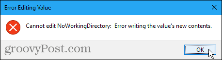 Не може да се редактира грешка в системния регистър на Windows