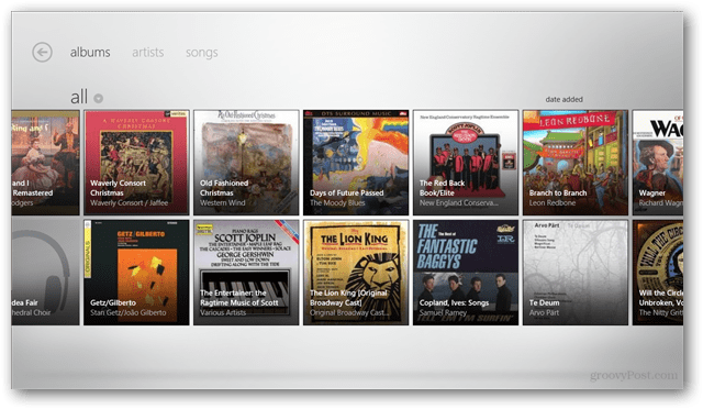 Windows 8: Прехвърляне на Zune към Live On в приложението Music Metro